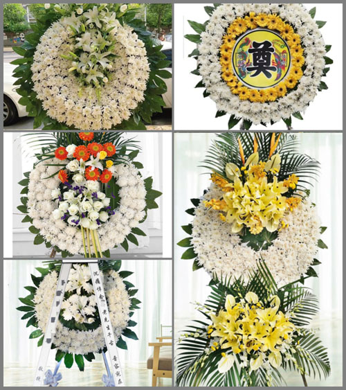 山东青岛平度市店子镇小青杨村花圈速递